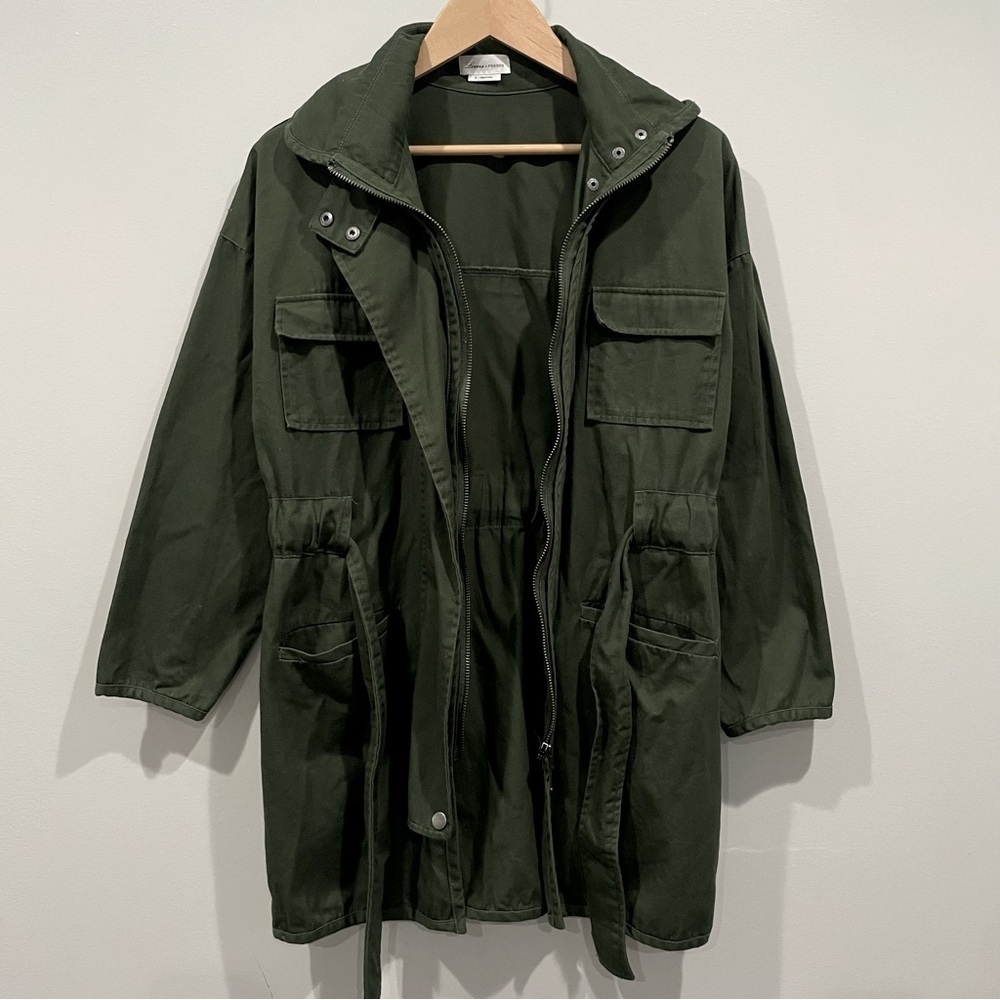 Lovers + Freinds Monet Army‎ Utility Jacket Green Size XS - Picture 4 of 8